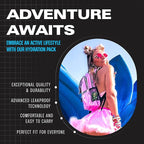 Sojourner Hydration Pack, Hydration Backpack - Water Backpack with 2l Hydration Bladder, Festival Essential - Rave Hydration Pack Hydropack Hydro for Hiking, Running, Biking, Festival Gear