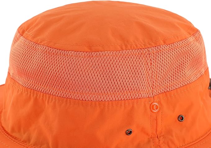 Connectyle Wide Brim Sun Hat for Men Breathable Cowboy Boonie Hat UPF 50+ Sun Protection Bucket Hat for Fishing Hiking