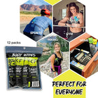 Body Cleansing Wipes - Original Biodegradable Natural Disposable Wipes, Individually Wrapped for the Gym, Workout, Hiking, Travel, and Sport, Citrus 12-Count…