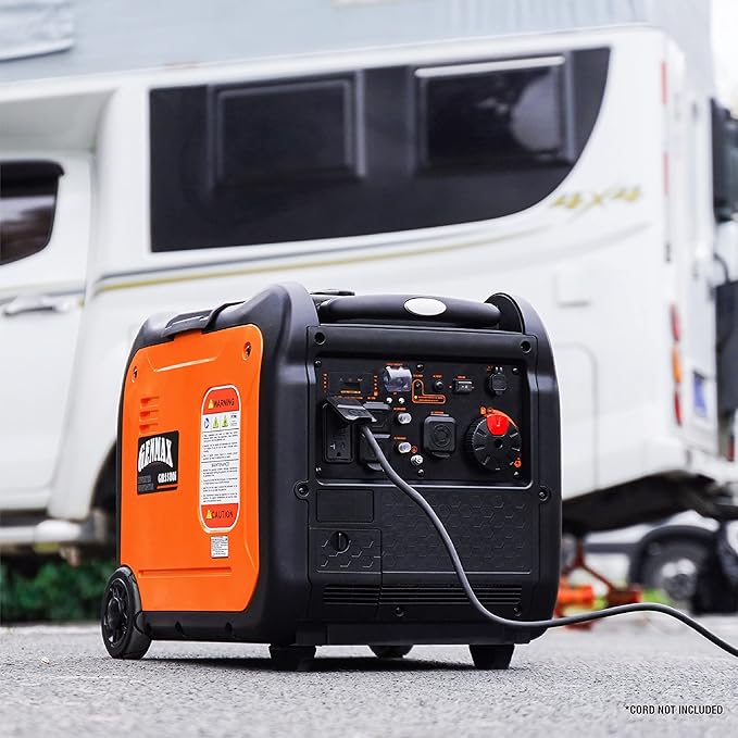 GENMAX Generator，EPA Compliant, Eco-Mode Feature, Ultra Lightweight for Backup Home Use & Camping