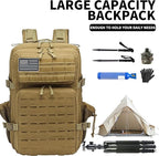 Military Tactical Backpack 45L/25L 3 Day Assault Pack Molle Daypack Hiking Backpack for Men and Women