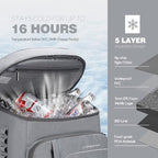 Maelstrom Cooler Backpack - 35/50 Can Insulated Soft Cooler Lunch Bag for Camping, Beach, Hiking & Shopping