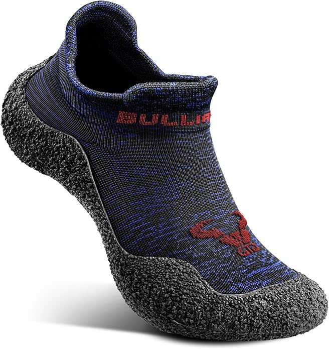 BULLIANT Men Slipper Socks,Grip Socks Hiking Water Shoes Barefoot Shoes for Outdoor Walking Exercises