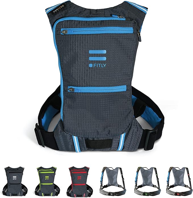 Minimalist Running Pack - Running Backpack Phone Holder, Storage, Thoracic Belt - Carry Personal Items - Running Gear For Men & Women - Lightweight running water backpack