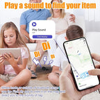 Tracker Tags-4 Pack, Bluetooth Tracker Work with Find My (iOS Only), Smart Trakcer Tag Key Finder and Item Locator with Lanyard, Tracker Tag for Keys, Luggage Replaceable Battery