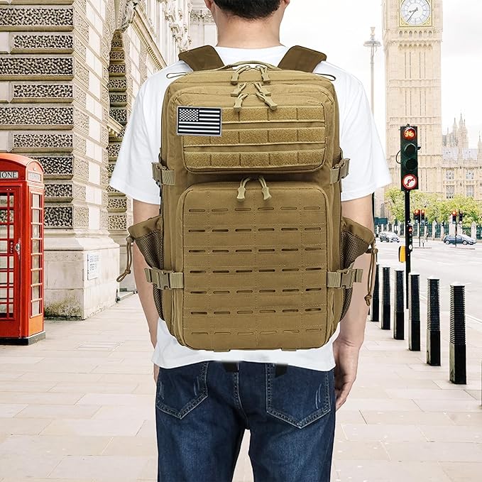 Military Tactical Backpack 45L/25L 3 Day Assault Pack Molle Daypack Hiking Backpack for Men and Women