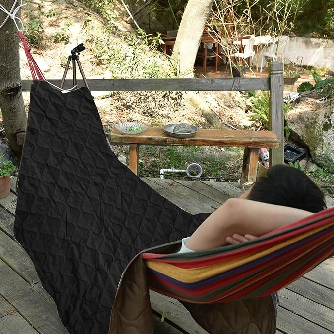 LOOGU Camo Blanket Waterproof Insulation Poncho Liner for Outdoor Camping, Hiking, Hunting, Survival, Backpacking, Picnicking