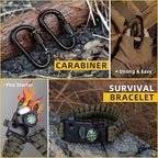 Gifts for Men Dad Husband - Christmas Stocking Stuffers, Birthday Gifts Idea for Him Boyfriend Man- Survival Kit 14 in 1, Survival Gear and Equipment, Fishing Hunting Camping Accessories, Cool Gadgets