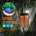 Tree of Life Solar Lantern Outdoor Waterproof, Large 13.4" Metal Hanging Decorative Lantern, Enlarged Solar Panel & 2000mAh Battery, Warm Glow for Garden, Patio Decor – Housewarming Gift for Women