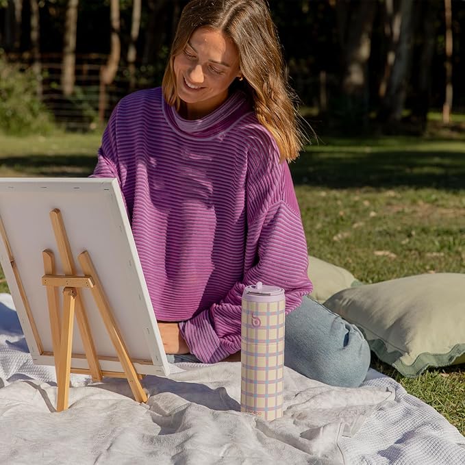 BOTTLE BOTTLE Insulated Water Bottle 24oz with Straw Lid and Handle for Sports Travel Gym Stainless Steel Water Bottles Double-Wall Vacuum Metal Leak Proof BPA-Free