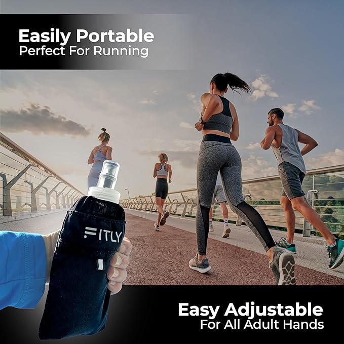 Soft Flask - Shrink As You Drink Soft Water Bottle for Hydration Pack - Folding Water Bottle Ideal for Running, Hiking, Cycling, Climbing & Rigorous Activity