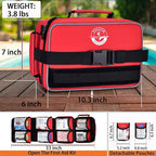 Premium 418-Piece First Aid Kits for Home, Car, Boat, Hiking & Outdoor Emergencies, Tear-Resistant Survival Kits for Business, Vehicle & School, All-in-One Waterproof Emergency Urgent Care Kit