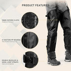 Snake Gaiter, Durable Snake Guard Gaiters for Hunting, Waterproof Snake Legging Chap for Men and Women,Snake Bite Protection Gaiter for Whole Leg with Adjustable Size