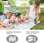 4/6 Person Easy Pop Up Tent, Waterproof, Automatic Setup,2 Doors-Instant Family Tents for Camping, Hiking & Traveling