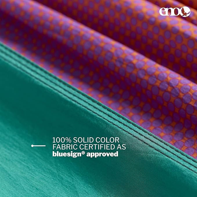 ENO DoubleNest Hammock - Lightweight, Portable, 1 to 2 Person Hammock - for Camping, Hiking, Backpacking, Travel, a Festival, or The Beach - Fade/Seaglass