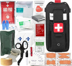 Med Kit Trauma Kit Bleeding Contral Pack, Emergency Survival First Aid Kits EMT IFAK Medical Kit for Severe Bleeding Control Military Camping and Hiking