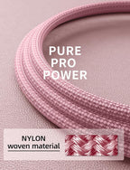USB C Cable 10FT, 2Pack Long USB A to USB C Charger Cable, Type C Cable Fast Charging Upgraded Extra Durable Braided USBC Cord Compatible with iPhone 17 16 15 Pro Max/LG and More USB C Devices-Pink