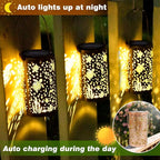 Sea Turtle Solar Lanterns Outdoor Waterproof Garden Decor Hanging Solar Lights Sea Turtle Gifts for Women Mom Grandma, LED Decorative Light Fairy Garden Accessories,Outdoor Lantern for Patio,Yard,Lawn