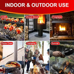 80 pcs Fire Starter - Natural Large-Size Fire Starters for Fireplace, Pellet Stove & Wood, Campfires, Camping, Fire Pit, Smoker, BBQ, Chimney - Fire Starters for Grill, Charcoal Starter (80)