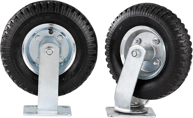 Chrome Steel Luggage Cart – 800lb Capacity – Bellman Cart w/ 6” Air Filled Tires & Gray Carpet, for Hotel, Resorts, Condos, Commercial Use (Value Valet Series)