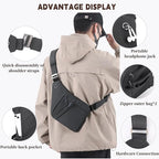 Crossbody Travel Bags for Women, New Theft Proof Safe Slim Sling Travel Purses, Personal Flex Shoulder Bag for Men Women