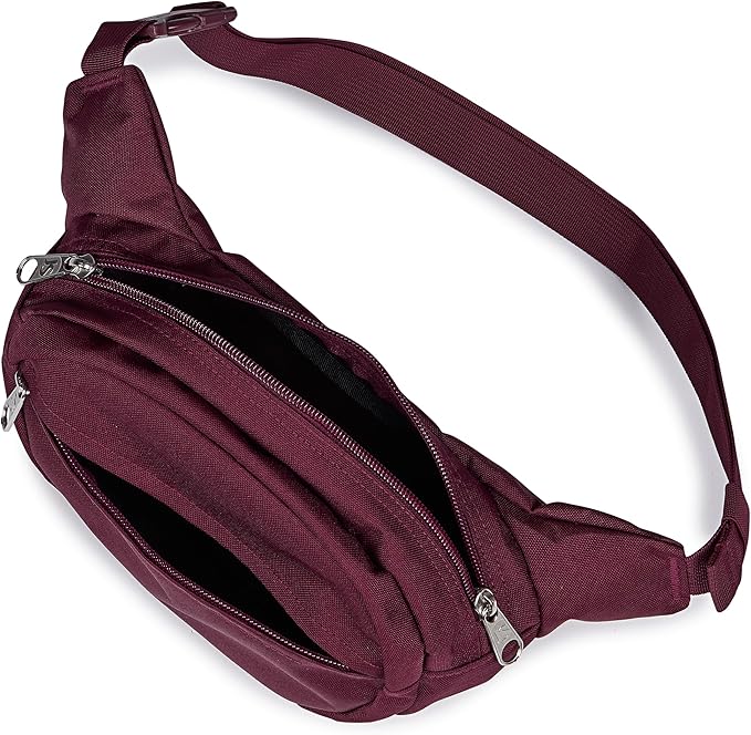 JanSport Fifth Avenue Fanny Pack Crossbody Bags for Women, Men - Stylish, Durable Waist Bag with Adjustable Belt, Main Zippered Pocket, Quick Stash Pocket - Travel Essentials - Black