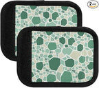 2 PC Luggage Handle Wrap Luggage Handle Covers Tags for Suitcase Bags Travel Luggage Handle Identifier Gripper Monochromatic Terrazzo Green