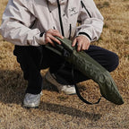 Outdoor Camping Backrest,Lightweight Foldable Chair,Park Leisure backrest,Beach Portable Single Lazy Chair,Aluminum Lazy Comfortable Backrest (Olive Green)