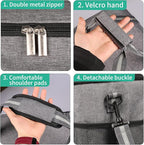 iknoe Large Cooler Bag Collapsible, 24L Insulated Bags, Leakproof Lunch Cooler Tote with Multi-Pockets for Adult Insulated Thermal Bag for Beach, Picnic, Office Work, Grey 36-Can