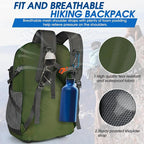 IGOLUMON Hiking Backpack 40L Packable Lightweight Camping Backpack Men Women Waterproof Hiking Daypack Outdoor Travel Daypack