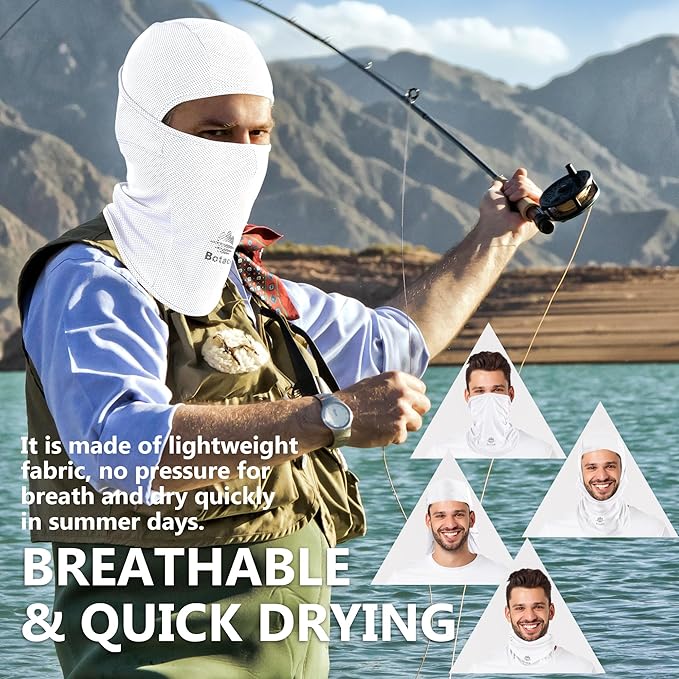 Balaclava Face Mask Sun UV Protection Breathable Full Head Mask for Men Women Skiing Cycling