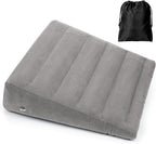 Inflatable Wedge Pillow for Sleeping, Portable Travel Wedge Pillow for Sitting in Bed, Inflatable Wedge Pillows for Travel, Blow Up Under Knee Pillow