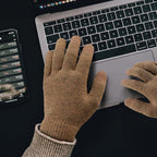 Achiou Winter Gloves, Glove for Men Women, Upgraded Touch Screen Texting Warm Running with Thermal Soft Knit Lining