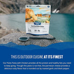 Backpacker's Pantry Pesto Pasta with Chicken | Freeze Dried Backpacking & Camping Food, 6 Count - Emergency Food - 1 Count