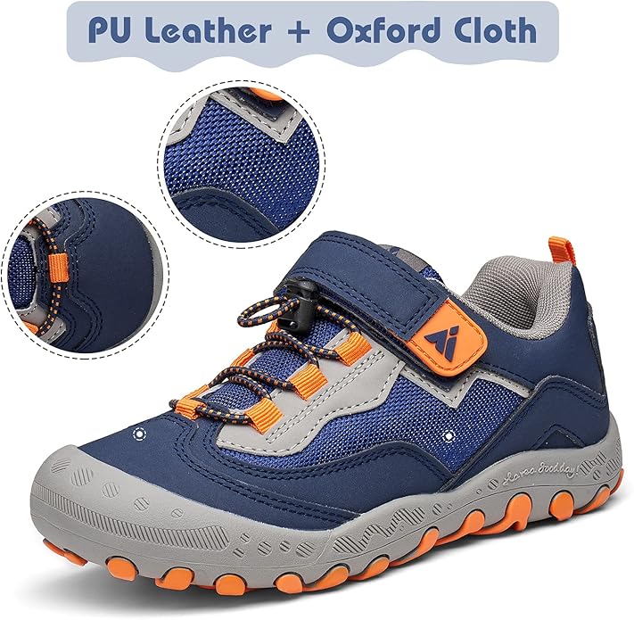 Mishansha Boy's Girl's Hiking Shoes Low Top Sneakers Outdoor Trekking Walking Climbing Running Shoes