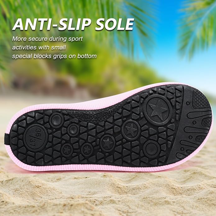 Deevike Water Shoes for Women Men Barefoot Quick-Dry Aqua Socks Slip-on for Beach Swim Surf Yoga Exercise