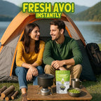 WAKS & SNACKS Freeze-Dried Avocado | 100% Fresh Hass Avocados, Perfect for Toast | Energizes Camping & Hiking Meals | Lightweight, Vegan, Gluten-Free | 2 Avocados | 2 oz, 1-Pack
