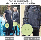 ALEVMOOM Upgraded Collapsible Stool with Cushion & Carry Bag, 500lbs Max Weight Portable Telescoping Stool, More Sturdy Lightweight Retractable Seat Folding Chair for Camping & Outdoors