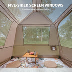 Naturehike Village Instant Tent, 4 Person 8 Person Camping Tent with Full Rainfly, Waterproof Large Cabin Tents for Car Camping