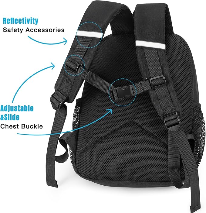 STEAMEDBUN Toddler Backpack for Boys 2-4,Kindergarten Backpack for Boys,Preschool Backpack,Mini, Dark-blue