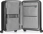 Traveler's Choice Pagosa Hardshell Expandable Luggage with Spinner Wheels, Black, 30-Inch Large
