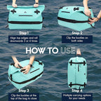 Haimont Large Waterproof Duffel Backpack Roll-Top Heavy Duty Dry Duffle Bag for Boating, Travel, Motorcycle, Kayaking, Camping, 60L