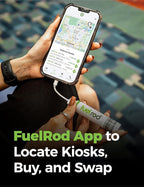 FuelRod USB-C Portable Charger Kit - Pack of 3- Includes All Cables & Adapters Compatible with All Tablets & Smart Phones, Rechargeable Backup Power Bank, Swap for Charged Rod at Kiosk