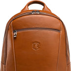 Nordweg Leather Laptop Backpack NW074B – Lightweight Daypack for Work, Travel & College – Fits Laptops up to 15.6” (Caramel)