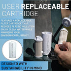 Epic Water Filters Nalgene OG Water Bottle with Filter, USA Made, BPA Free, Removes 99.99% Tap Water Contaminants, Forever Chemicals, American Rivers Art, 48 oz