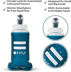 Soft Flask - Shrink As You Drink Soft Water Bottle for Hydration Pack - Folding Water Bottle Ideal for Running, Hiking, Cycling, Climbing & Rigorous Activity