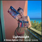 ECCOSOPHY Microfiber Beach Towel - Sand Free Towels are Quick Dry, Light Weight, Super Absorbent - Perfect Pool, Travel, Cruise, Camping Essentials - Oversized Extra Large for Adults 71x35 in