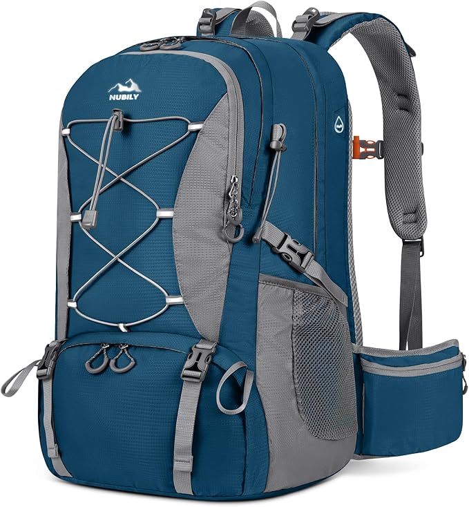 NUBILY 50L Hiking Backpack Waterproof Camping Backpack for Men Women Lightweight HIking Daypack Outdoor Travel Daypack