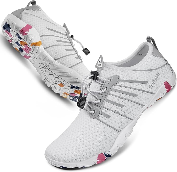 SIMARI Water Shoes for Women Men - Barefoot Quick-Dry Aqua Socks | Lightweight Swim Shoes for Surfing, Swimming, Beach Sports, Kayaking, Diving | Non-Slip Design