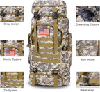 Survival Gear Professional Kit and Large Camping Backpack,First Aid Kit for Adventure Outdoor Hiking Accessories